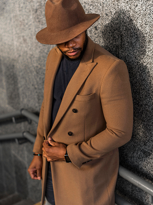 A man in brown suit